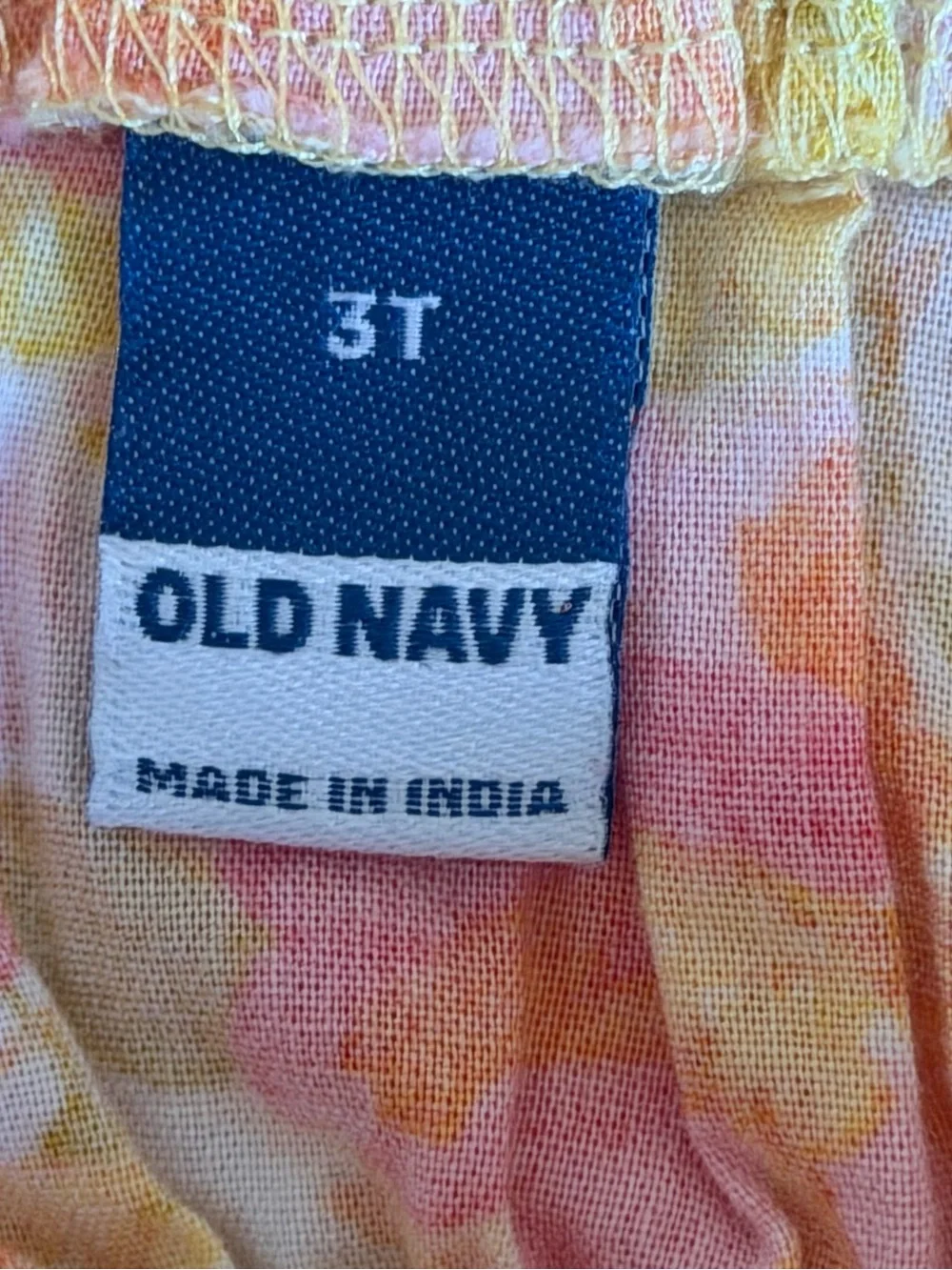 Old Navy Floral Smocked Camisole in Pink and Yellow